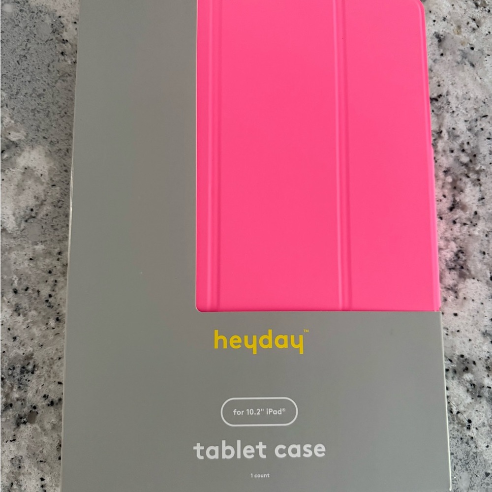 Tablet Case for 10.2" iPad. Heyday brand.  New, Un-opened. In box.